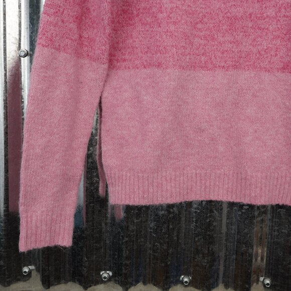 Cupcakes and Cashmere Women's Sweater Pink White Colorblock XSmall Crewneck Soft - Picture 4 of 8